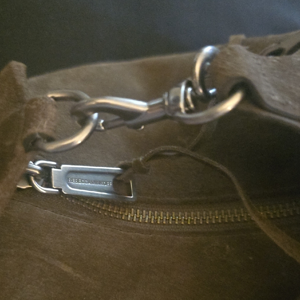 Rebecca Minkoff Mini Julian Fringe Suede Convertible Backpack - Picture 8 of 10